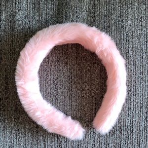 Pink Fur headband